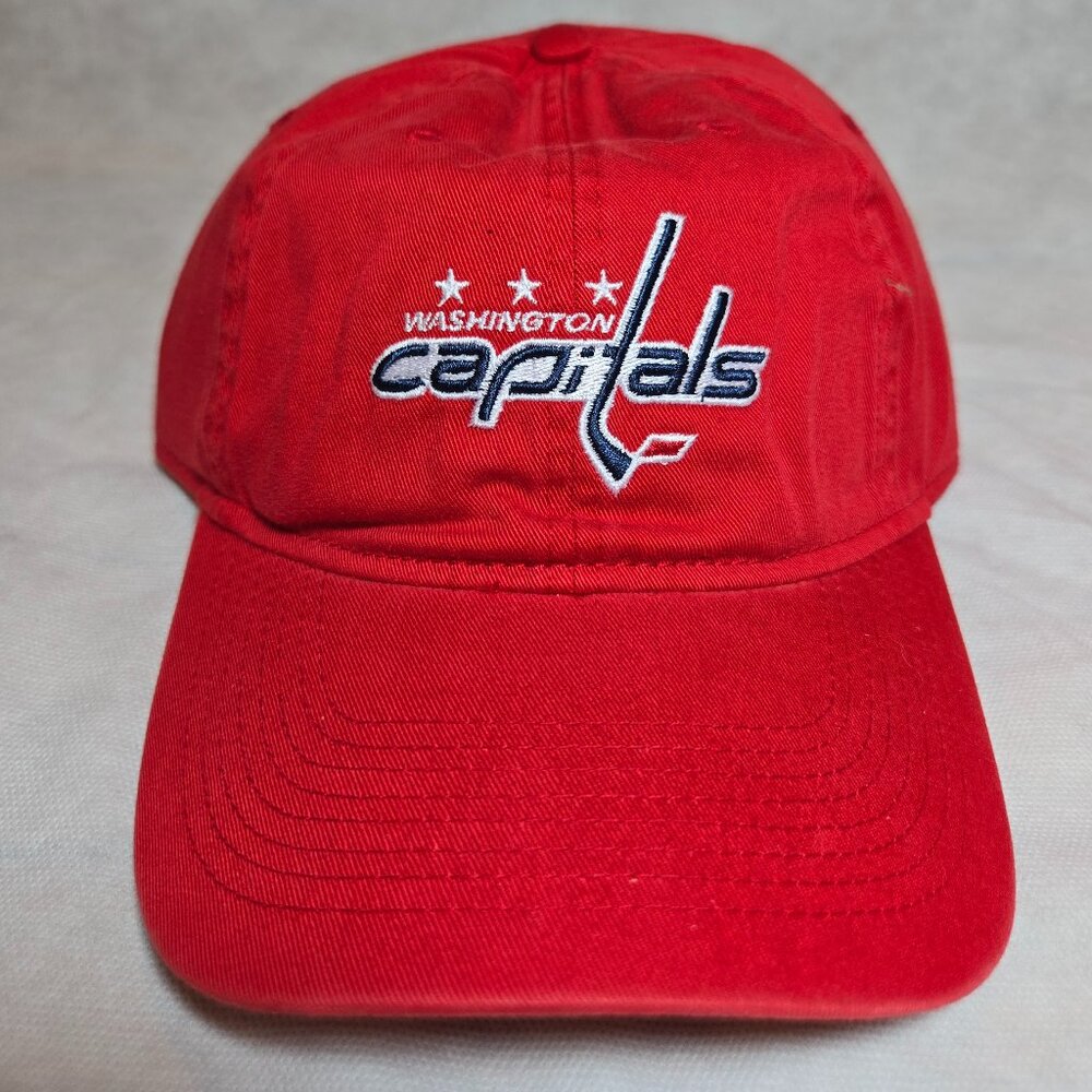 Washington Capitals Red Ballpark Slouch Cap Cotton Adjustable Strapback Hat NHL